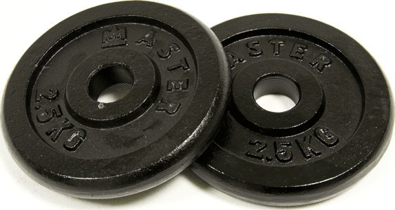 Master Obciążenia Talerze Żeliwne MASTER 2,5 kg x2