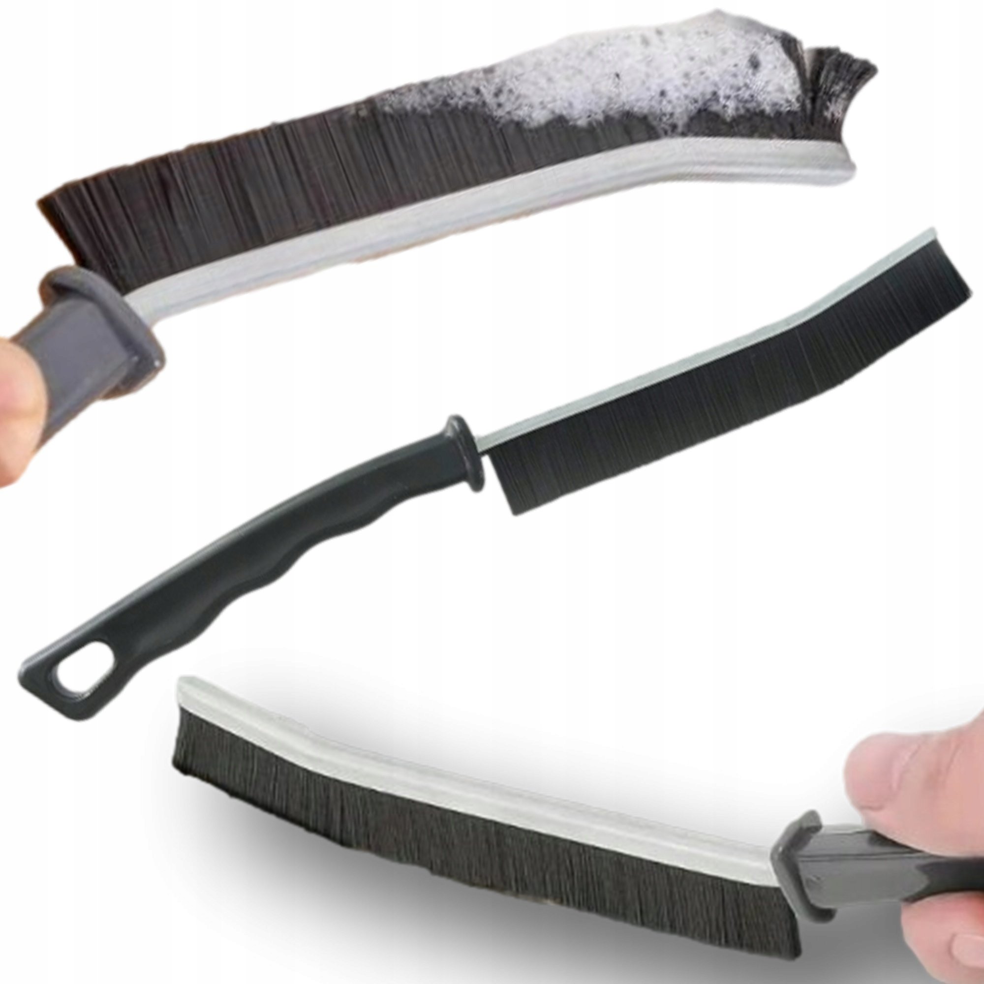 Szczotka manualna do kaloryferów, do podłogi, do szorowania, szczelinowa