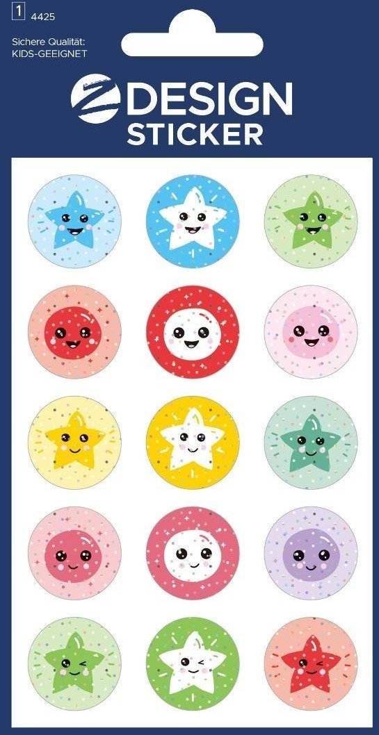 Naklejki brokatowe - gwiazdki