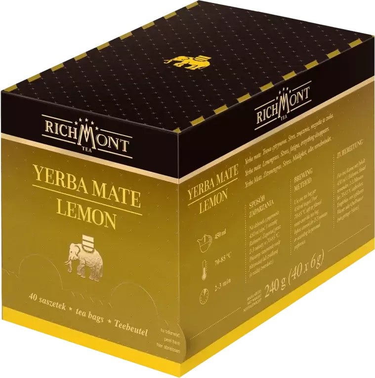 Richmont Herbata ziołowa Yerba Mate Lemon 40 saszetek