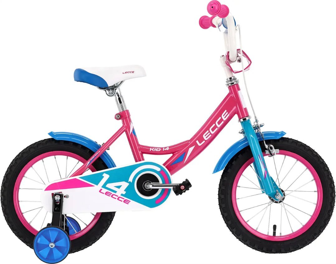 Rower dziecięcy 14 LECCE Girl różowo-niebieski