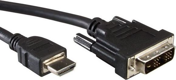 Kabel TTL HDMI - DVI-D 1m czarny