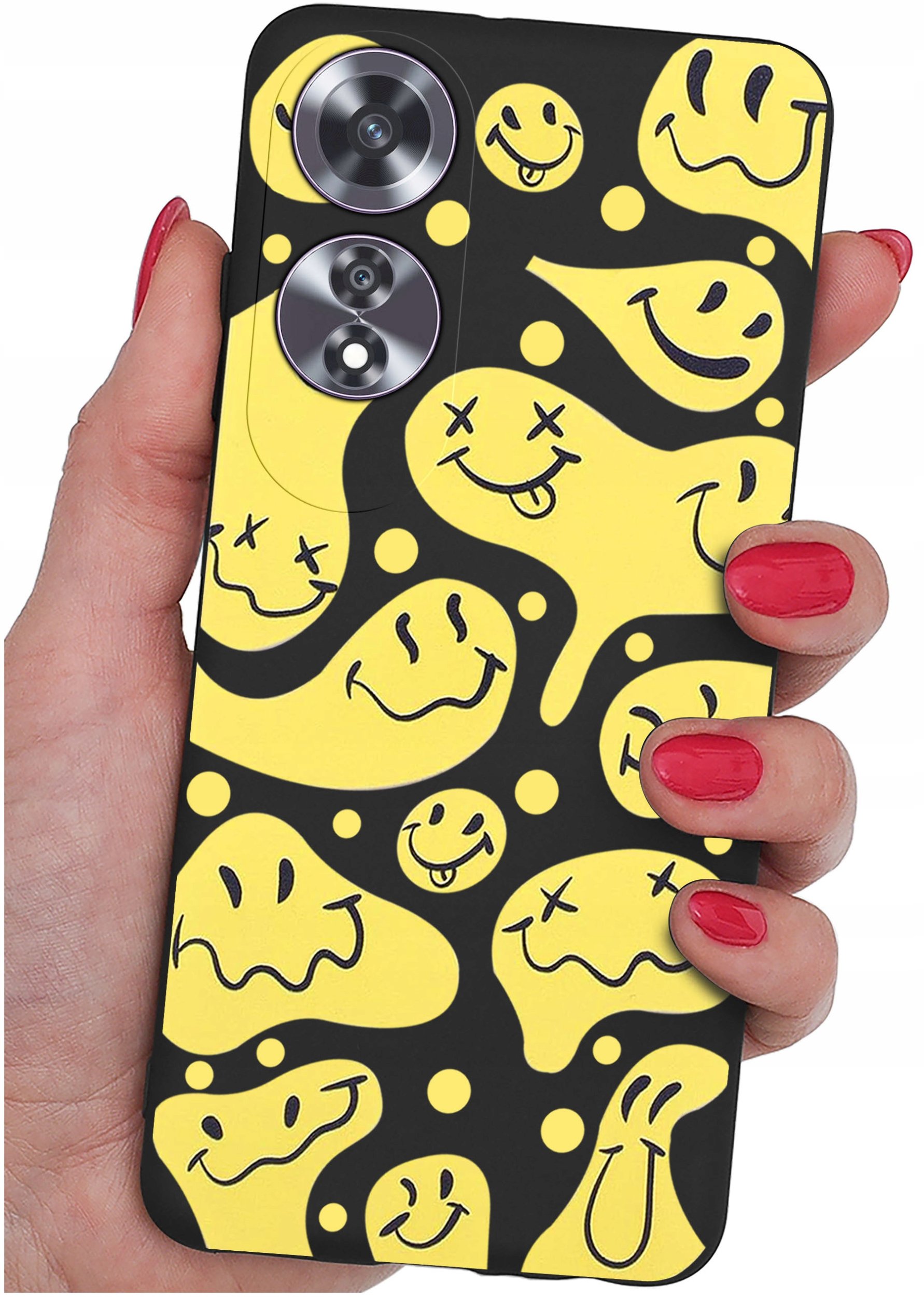 Etui do Oppo A60 4G WZORY |SILIKONOWE MATT CASE + SZKŁO 9H