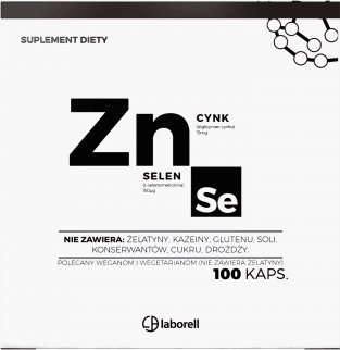 Laborell Laborell Cynk i Selen 100 kapsułek - WYSYŁAMY W 24H!