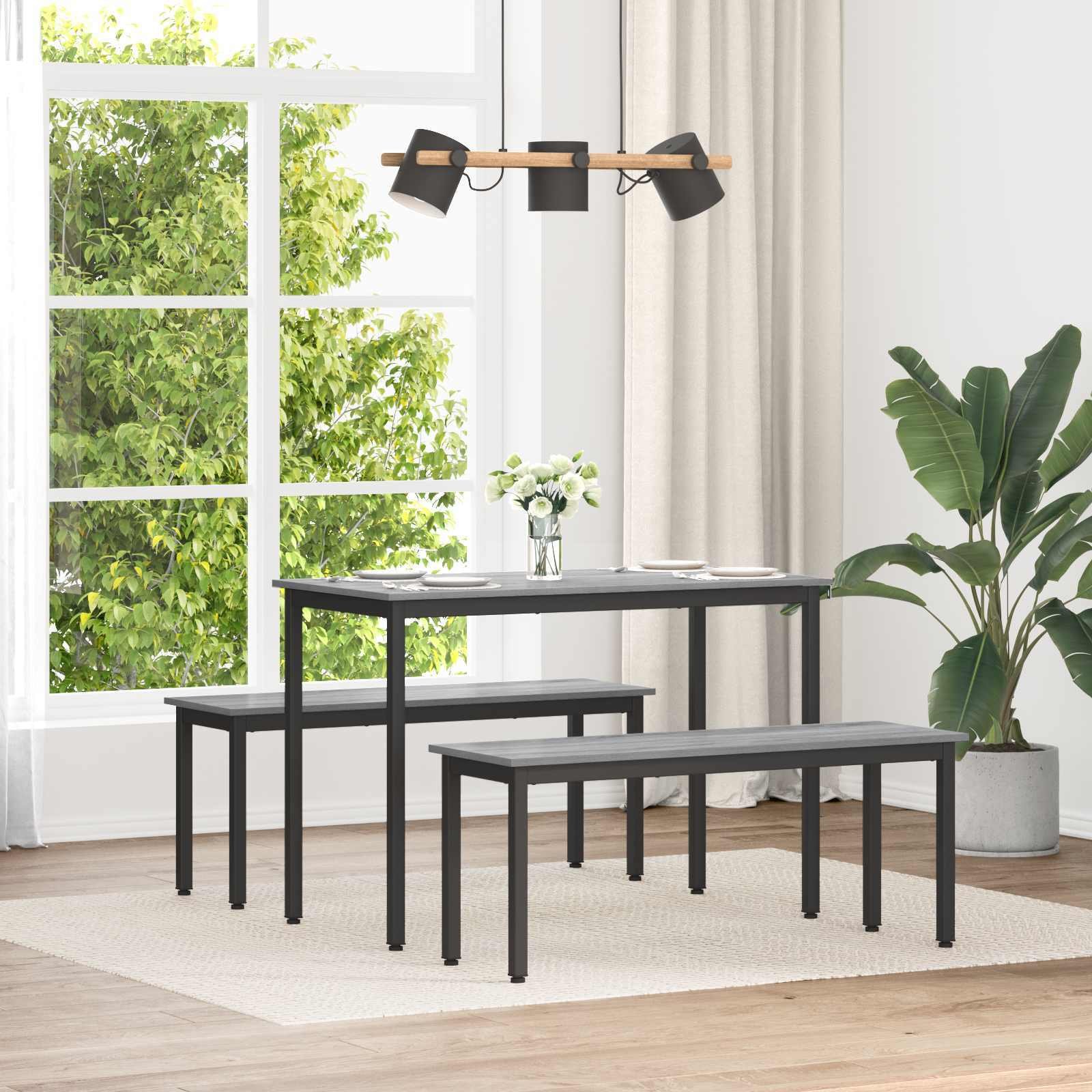 vidaXL ławka Szary Sonoma 110 x 35 x 45 cm