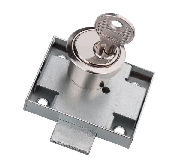 LOB Zamek meblowy niklowany prawy 1szt. ZMB2