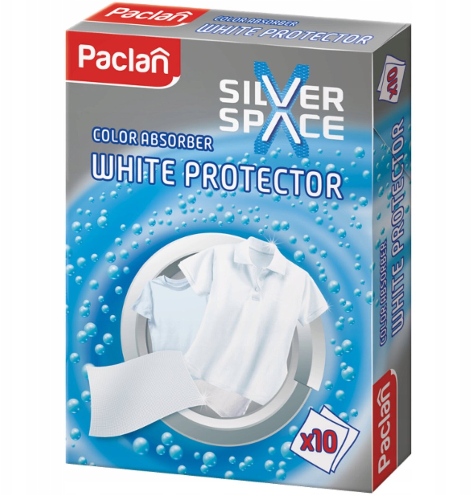 Paclan Silver Color Absorber jednorazowe ściereczki 10szt białe