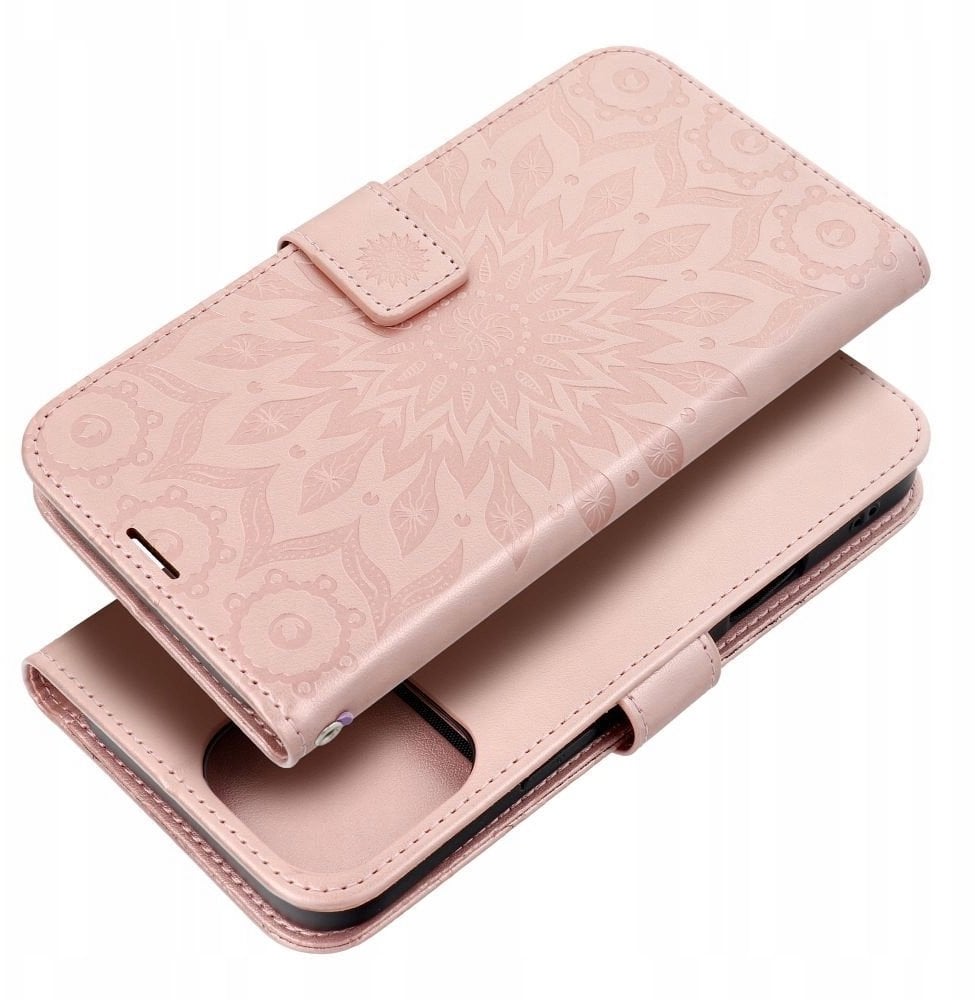 Kabura MEZZO Book do IPHONE 17 Pro mandala złoty róż