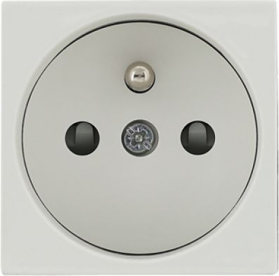 KOS Gniazdo pojedyncze KOS 45 z/u z przesłoną torów białe (350434)