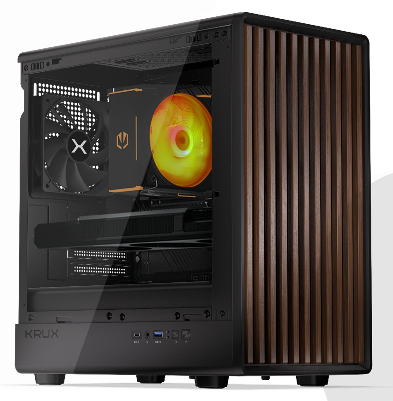 PC Wood Ryzen 7 8700F RTX 5060 32GB SSD 2TB M.2 WiFi Win11 DLSS 4