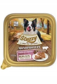 Monoprotein, karma mokra, dla psa, wieprzowina pasztet, 100 g, tacka