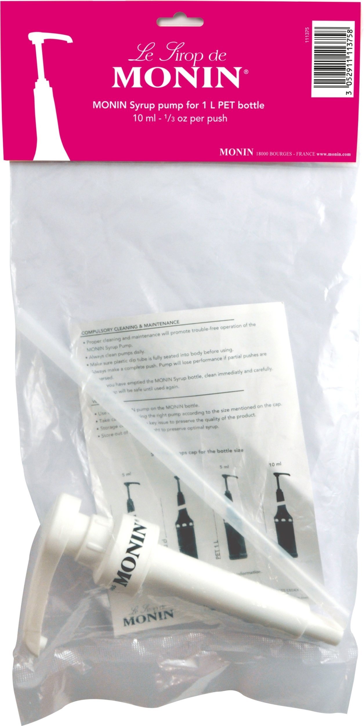 Monin Pompka do syropów 10 ml PET