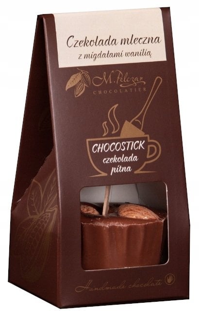 M.Pelczar Chocolatier Czekolada mleczna z migdałami i wanilią 60g