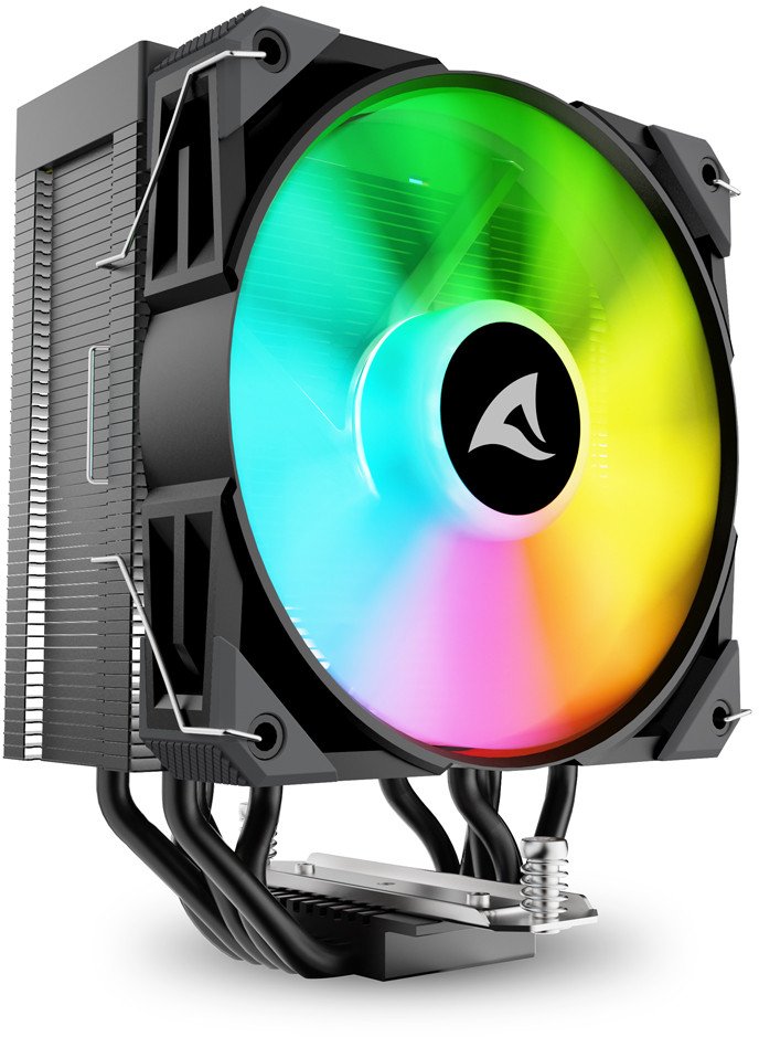 Sharkoon A50 RGB Procesor Chłodnica powietrza 12 cm Czarny 1 szt.