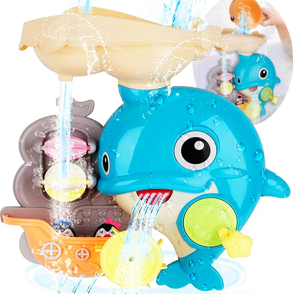 MalPlay Zabawka Do Kąpieli Delfinek Przelewowy Prysznic