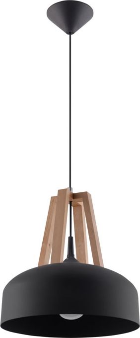 Lampa wisząca Lumes Czarna industrialna lampa wisząca - EX516-Casko