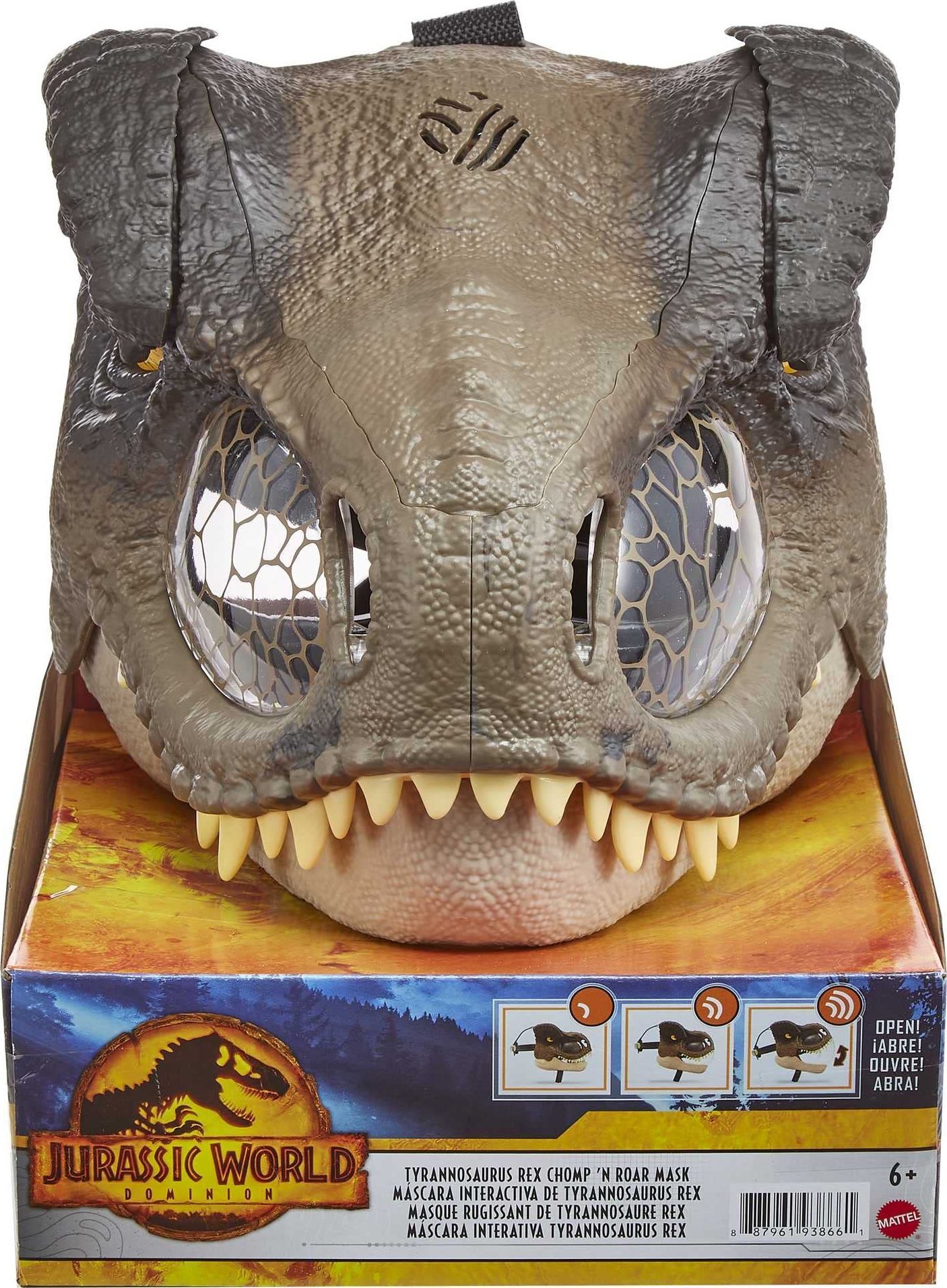 Mattel Jurassic World Maska T-Rex z dźwiękiem (GWD71)