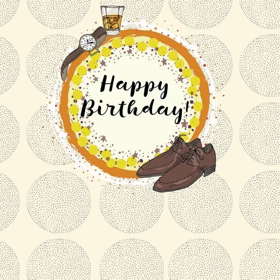 Clear Creation Karnet kwadrat CL0217 Urodziny Buty