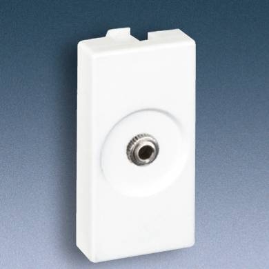 Kontakt-Simon Gniazdo K45/2 audio żeńskie 3,5mm stereo mini-jack czysta biel - K123B/9