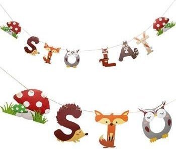 Arpex Girlanda Sto lat Leśne zwierzątka 250cm