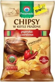 Przysnacki Chipsy w kotle prażone o smaku papryka czerwona 125g