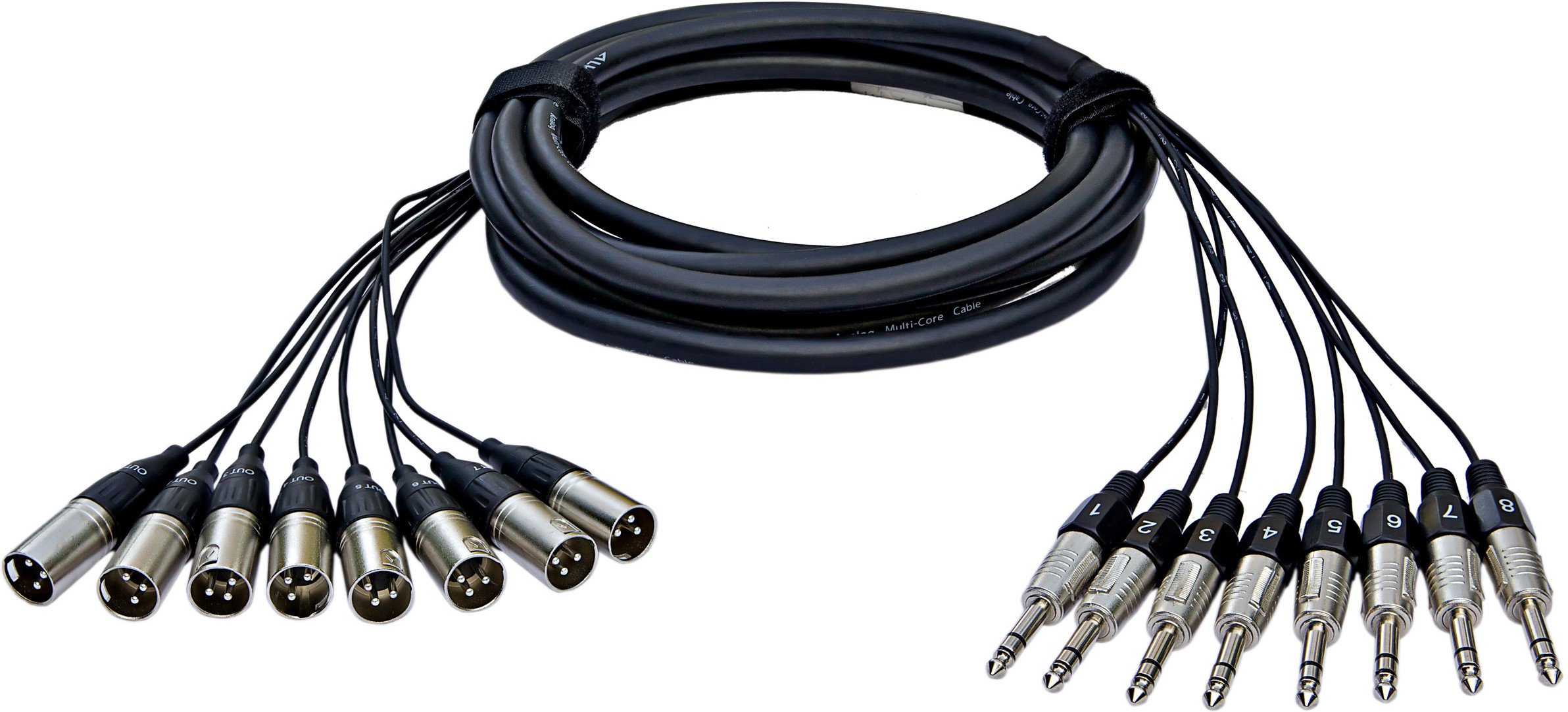 ALVA - Kabel 8 x XLRm - 8 x TRS 5m