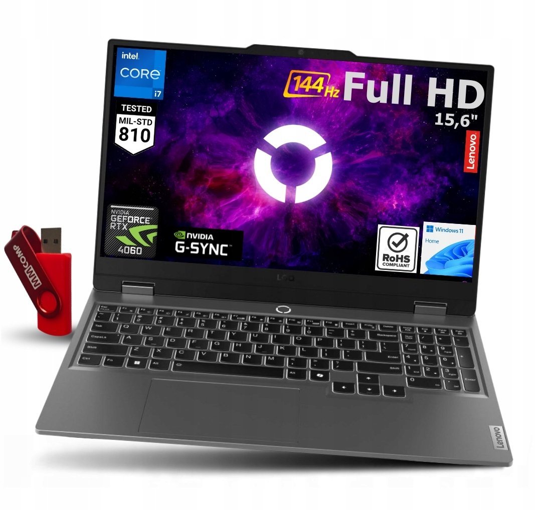 Laptop Lenovo Laptop LOQ 15IRX9 Intel i7 32GB 1TB SSD FHD IPS RTX 4060 W11 DO GIER