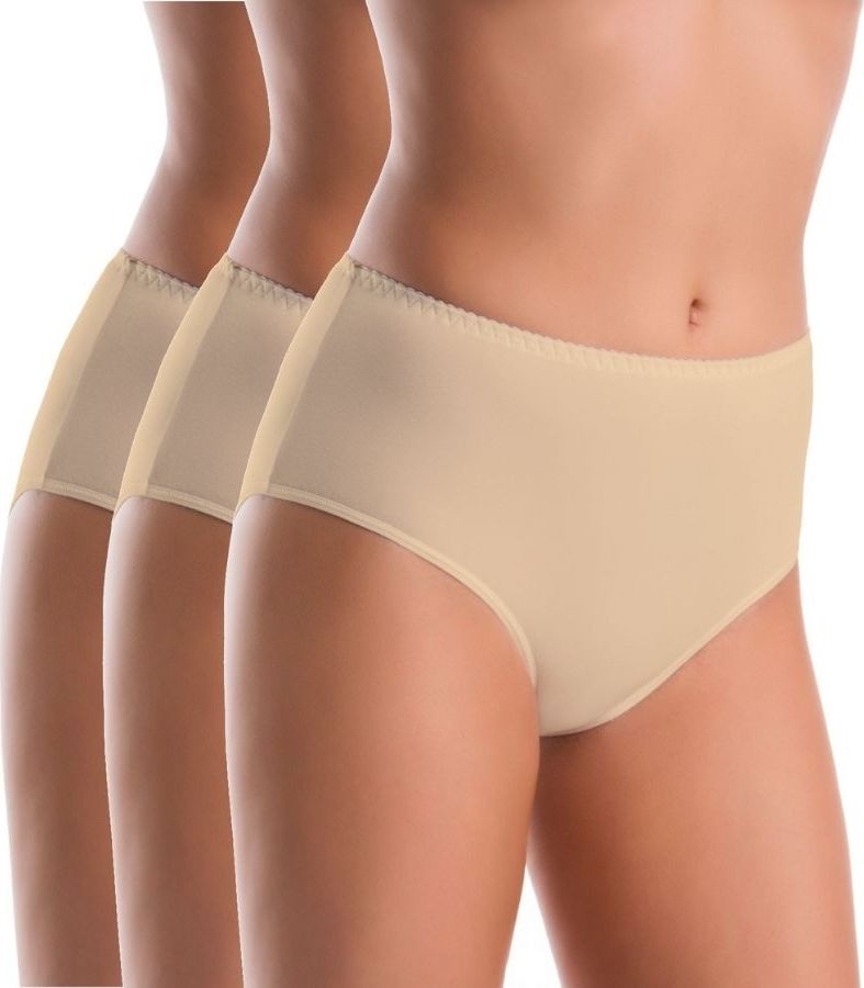 Teyli Wielopak majtek z wysokim stanem Classico beż S Beżowy