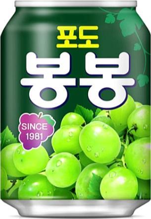 Paldo Napój winogronowy Bong Bong z kawałkami owoców 238ml - Haitai