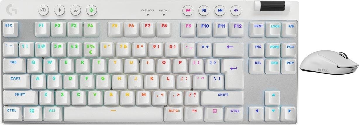 Klawiatura Logitech PRO X TKL Lightspeed GX Brown (920-012148) + G PRO X SuperLight 2 (910-006638)