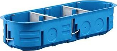 Simet Puszka podtynkowa potrójna niebieska P3x60K 32324203