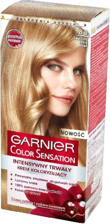 Garnier Color Sensation Krem koloryzujący 8.0 Light Blond- Świetlisty jasny blond