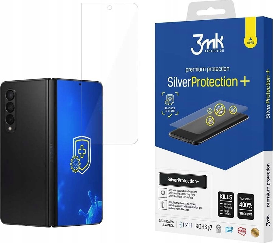 3MK 3mk ochranná fólie SilverProtection+ pro Samsung Galaxy Z Fold5 (přední LCD), antimikrobiální