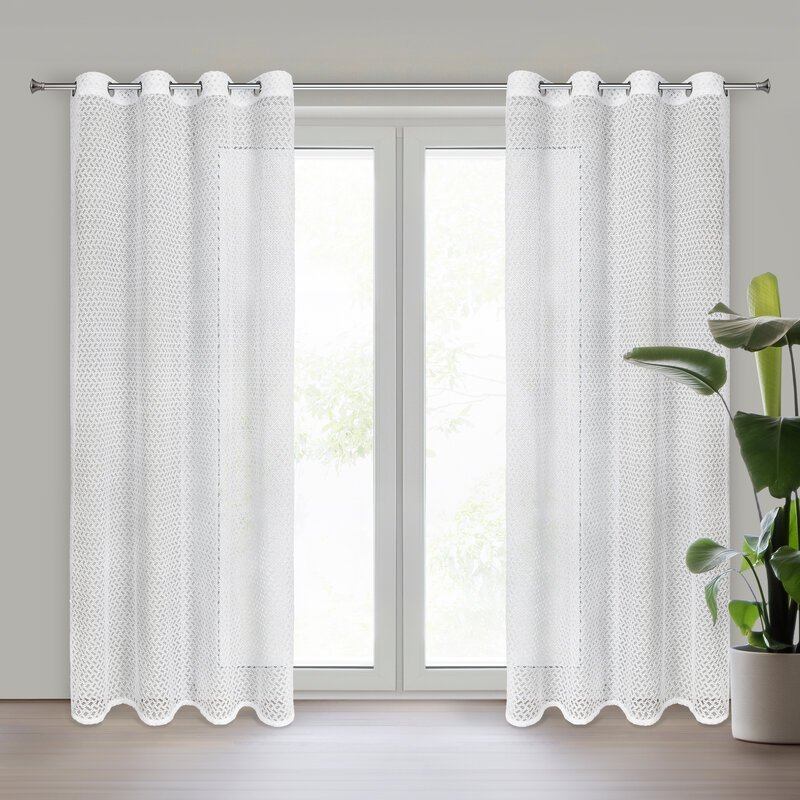 Eurofirany FIRANA GOTOWA CINDY 140 X 250 CM BIAŁY