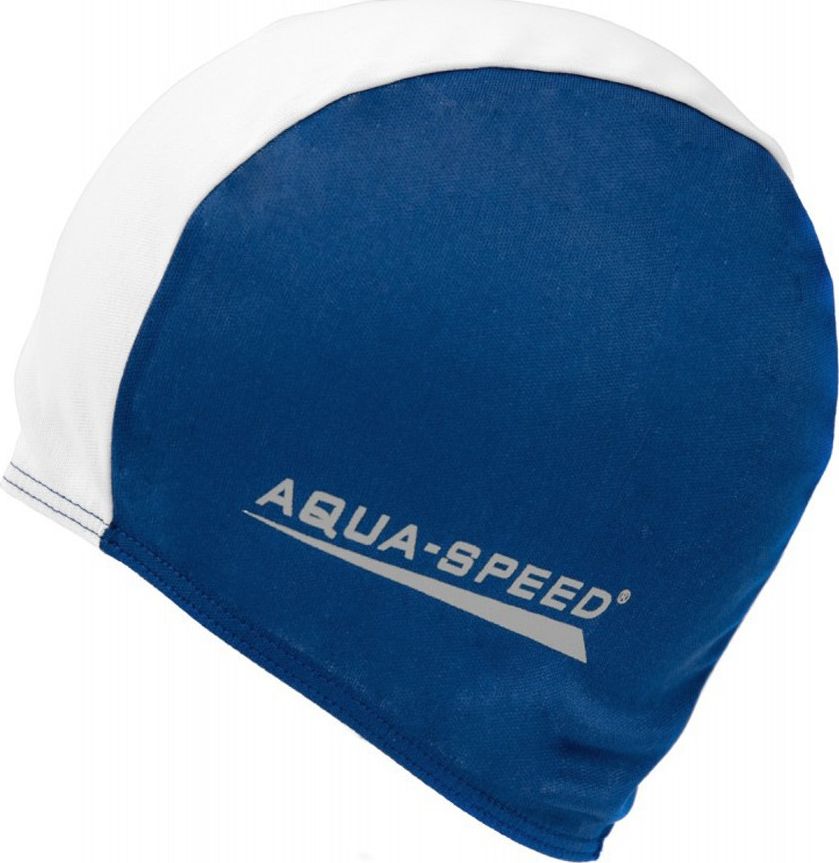 Aqua-Speed Czepek Aqua-Speed Polyester Cap niebiesko biały 15 091