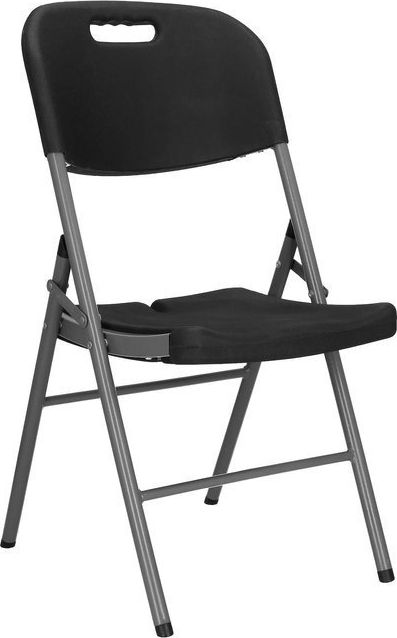 Springos Krzesło cateringowe składane, krzesełko bankietowe, turystyczne do ogrodu czarny UNIWERSALNY