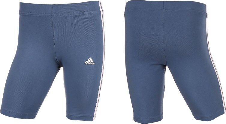 Adidas Spodenki damskie adidas Essentials 3-Stripes Bike Shorts niebieskie HD1803 XS