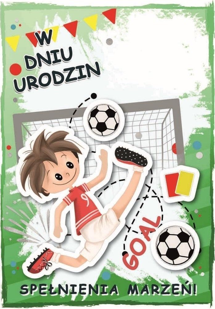 Karnet urodziny chłopiec