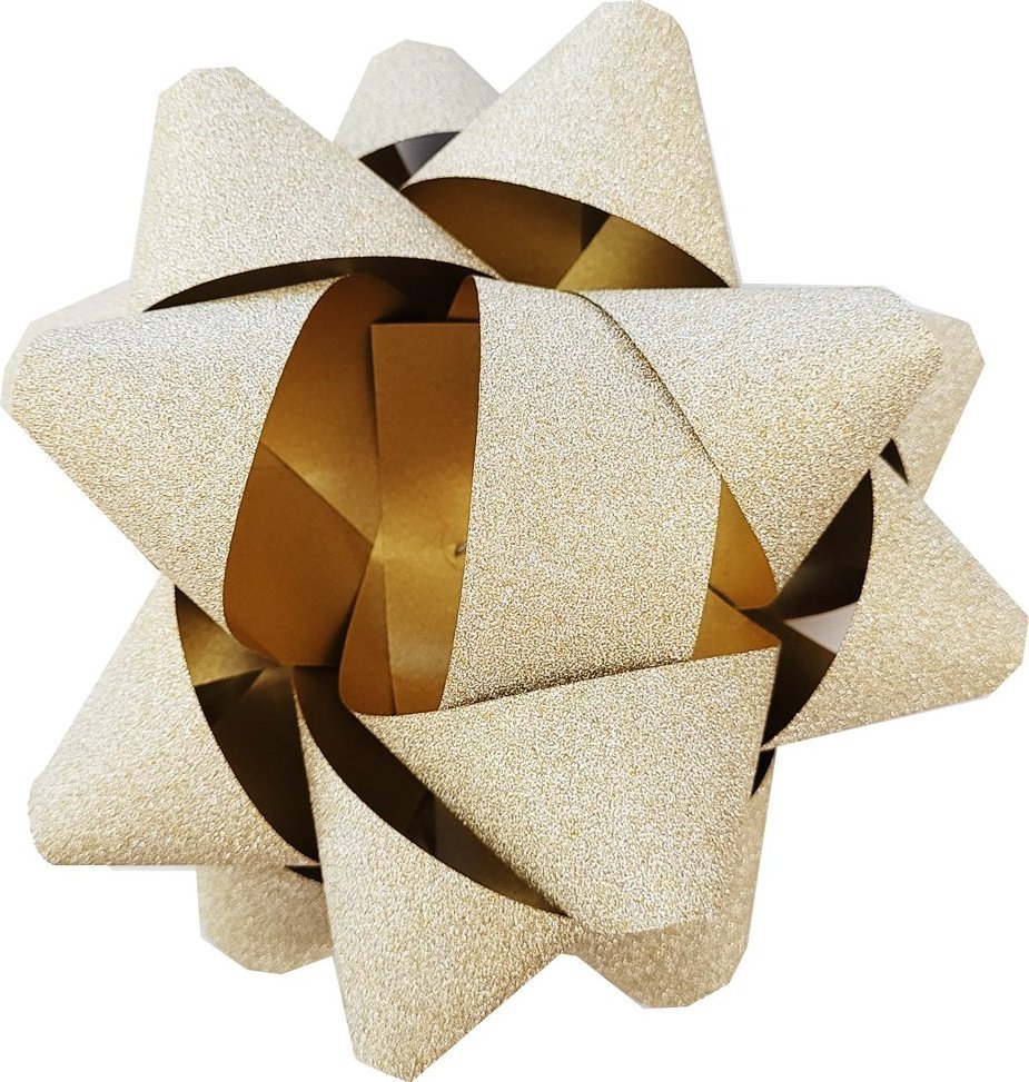 Fastima Rozetka Brokat KOKARDA do prezentów 11cm 6ŚR