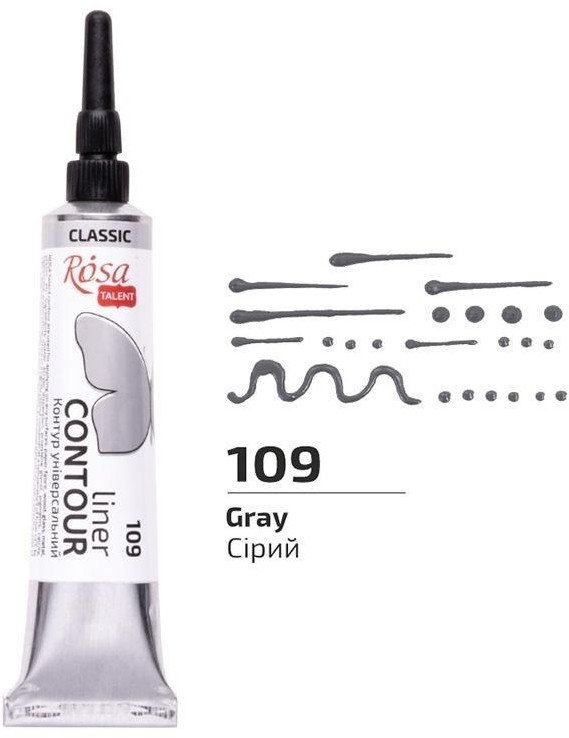 Farba aktylowa konturowa universal gray 20ml
