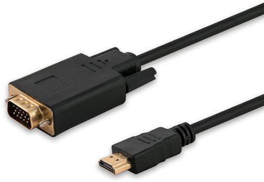 Kabel Savio HDMI - D-Sub (VGA) 1.8m czarny (SAVKABELCL-103)