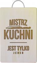 Deska do krojenia Koszulkowy z rączką drewniana