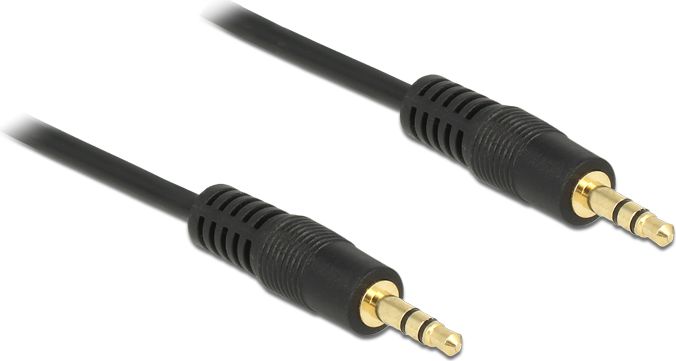 Kabel Delock Jack 3.5mm - Jack 3.5mm 0.5m czarny (83742)