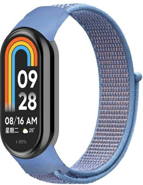 Beline pasek Mi Band 9/8 NylonLoop niebieski/blue