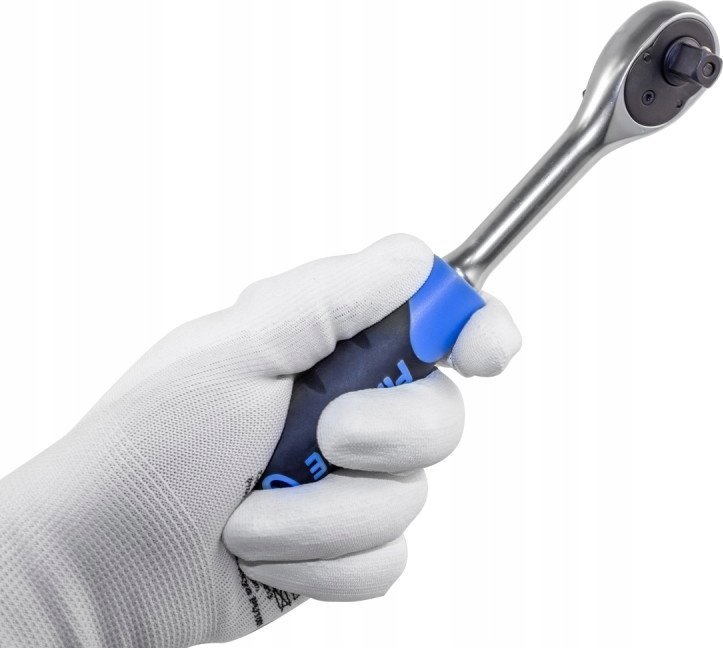 Forsage 3/8" Grzechotka z gumowym uchwytem (45zęb.)