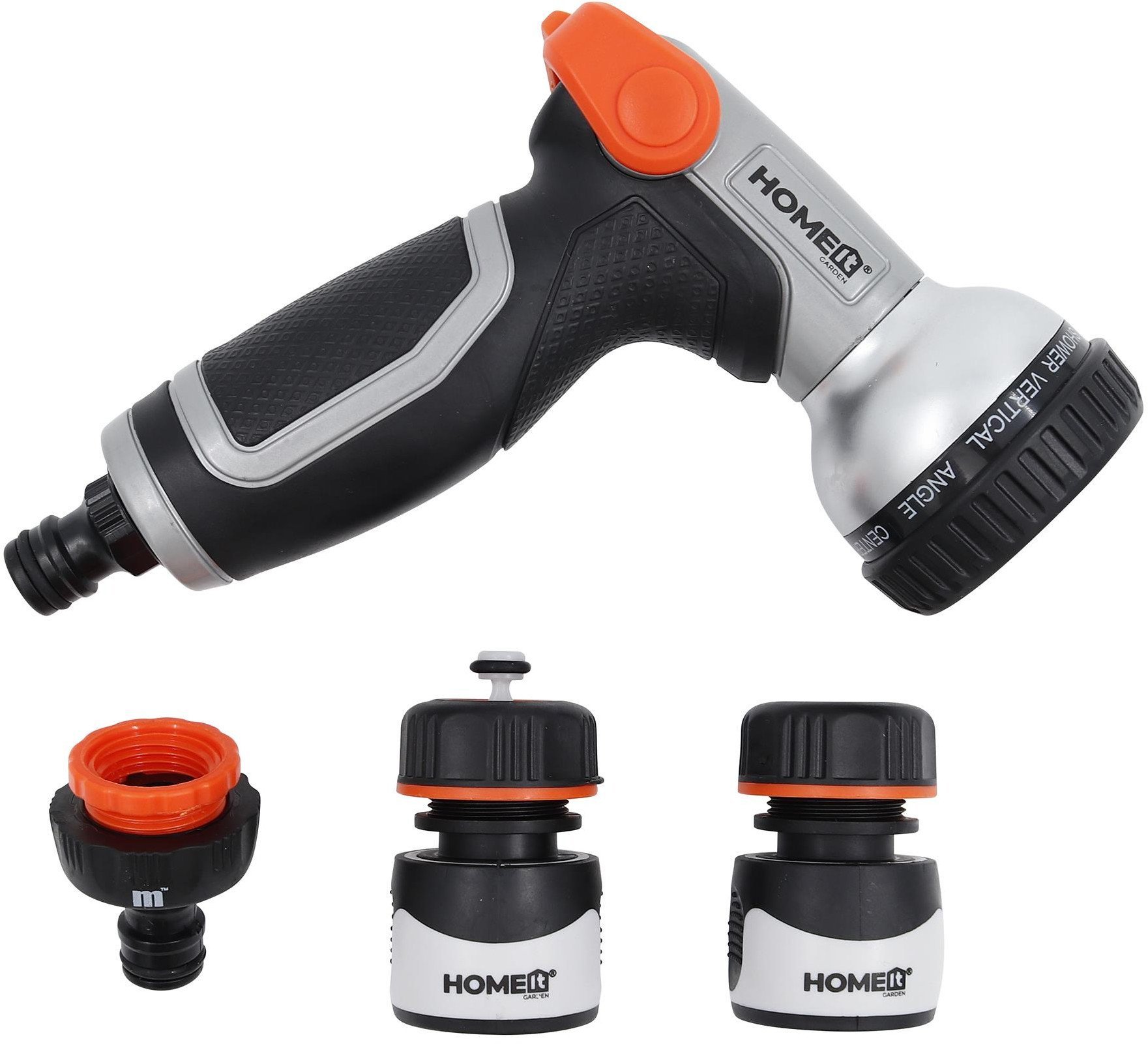 HOME It® brusepistol med regulering og 9 sprayfunktioner inkl. 3 dele