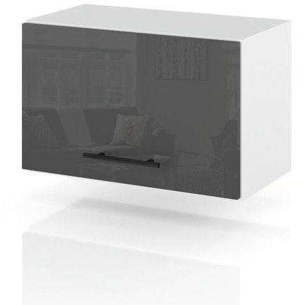 Szafka Kuchenna Wisząca Okapowa Modulowa 60cm Spremium Szary Połysk