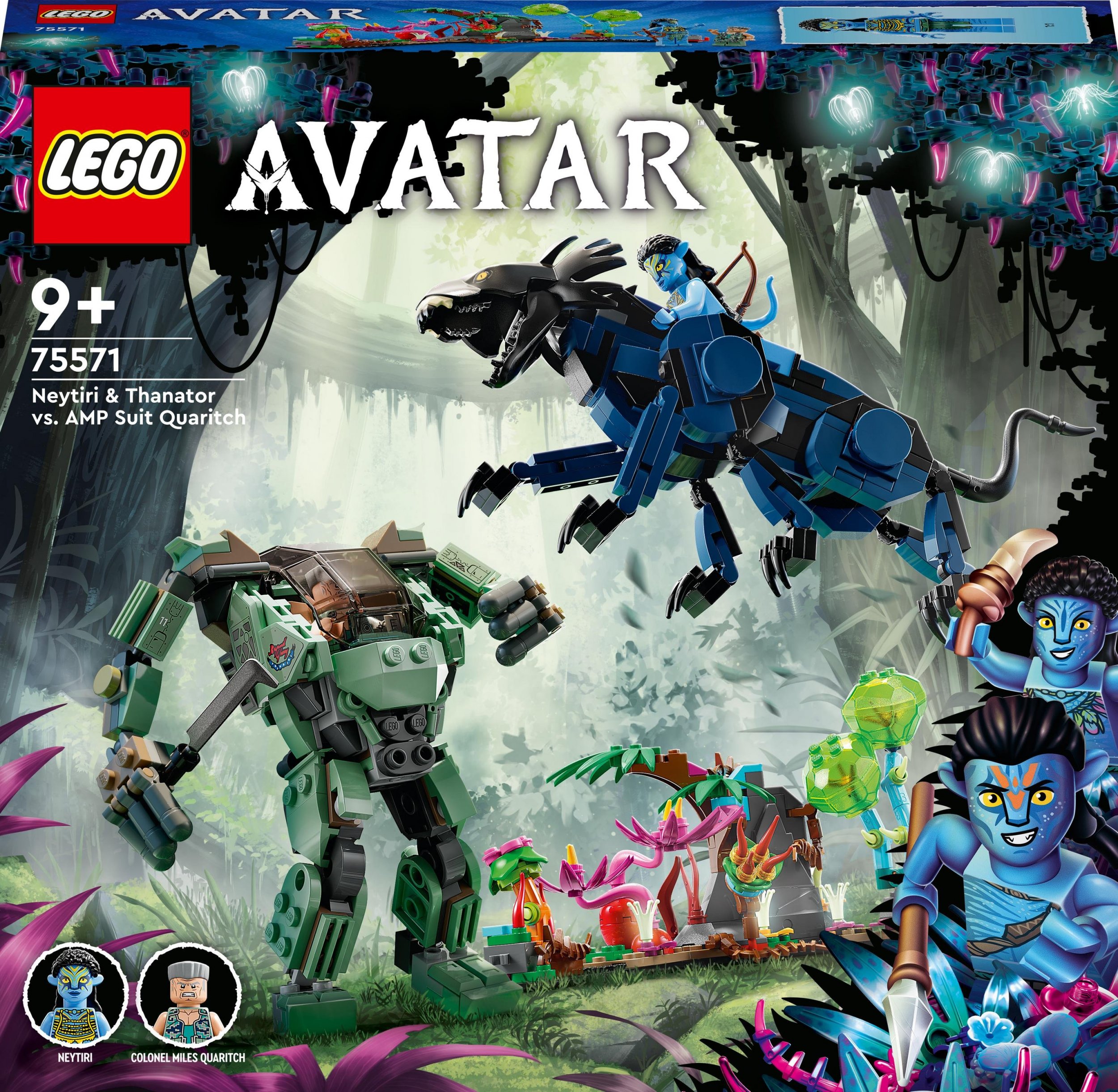 LEGO Avatar Neytiri i Thanator kontra Quaritch w kombinezonie PZM (75571)
