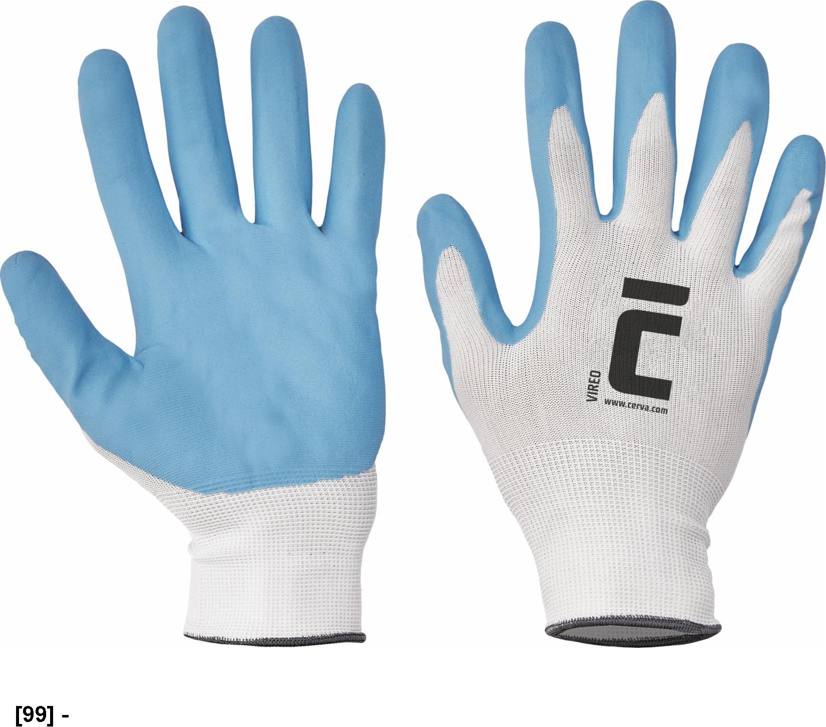 CERVA VIREO - rękawice mechaniczne powlekane 9