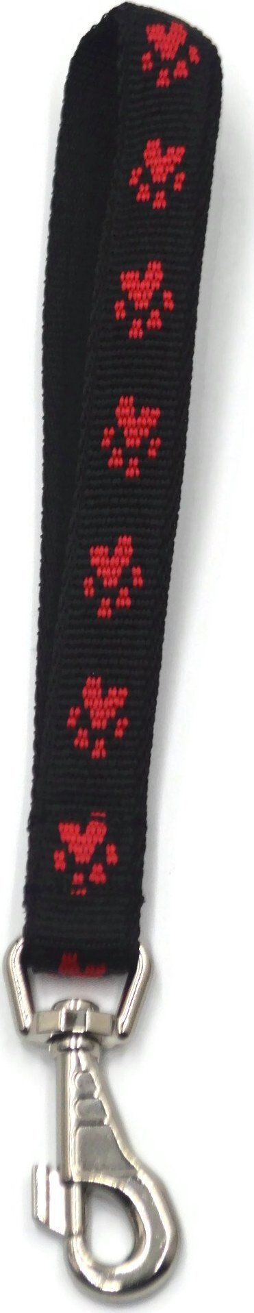 Alizoo Podwójna rączka do obroży w łapki 25mm, krótka smycz dla psa - ALIZOO